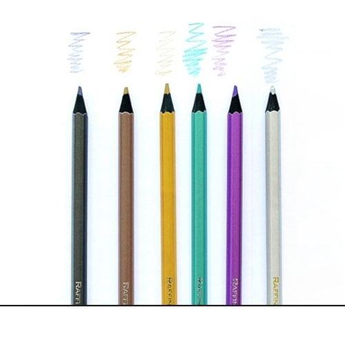 Kids Adults Sketch Coloring Books Drawing Vibrant Colors 6-color Colored Pencils Set