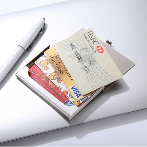 Portable Classic Metal Business Name Card Case Card Box, Size: 9.2*5.8*0.5cm