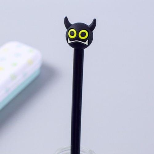 3 PCS Creative Stationery Little Devil 0.5mm Gel Pen Stationery(Gold eye)