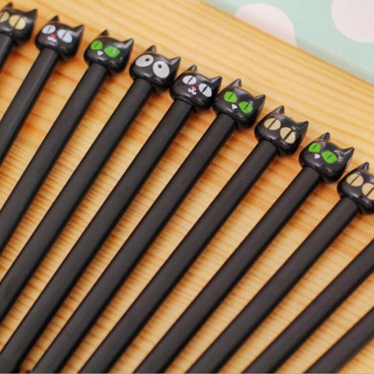 3 PCS Creative Stationery Little Devil 0.5mm Gel Pen Stationery(Gold eye)