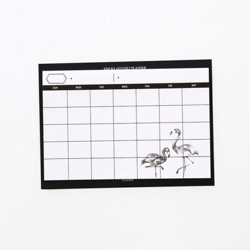 30 Sheets Weekly Planner Sticky Notes Cute Stationery Office Paper Memo Pad(White)