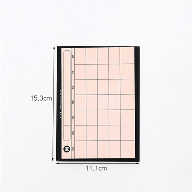 30 Sheets Weekly Planner Sticky Notes Cute Stationery Office Paper Memo Pad(White)