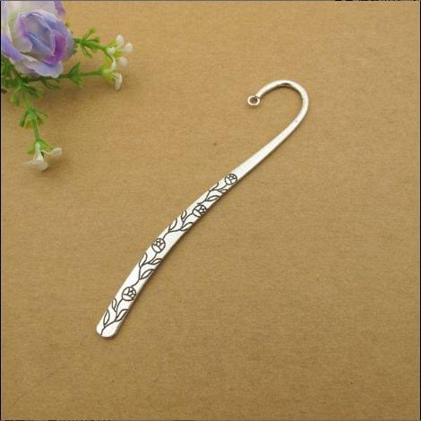 5 PCS Students Paper Clips Office Bookmark DIY Vintage Gift Hook Label Stationery Decorations Tibetan Silver Metal Bracelet Necklace Earring Pendant(A3834)