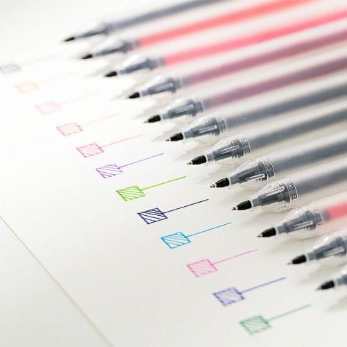 0.5mm Colour Ink Marker Gel Pens School Office Supplies 12 Color Suit