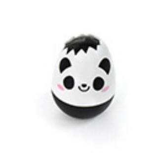 4 PCS Creative Cartoon Animal Egg Correction Tape Student Stationery School Supplies(Black Panda)