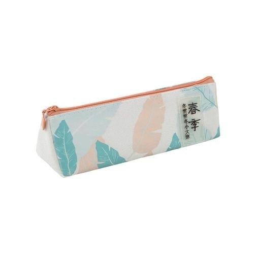 Stationery Canvas Pencil Case school Pencil Bag School Office School Supplies Pencils Writing Supplies Gift(Rain)