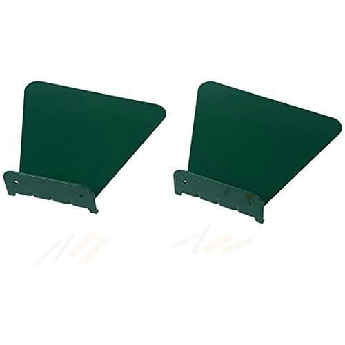 2 PCS Stainless Metal Wall Invisible Book Shelf Home Decoration Floating Bookshelf(Green)