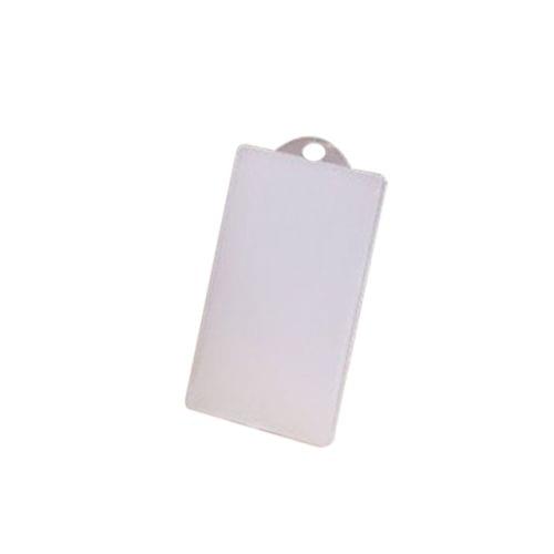 Card Holder Cover Slim PVC Transparent IC Card Bus Credit Card Cover Case Holder(White)