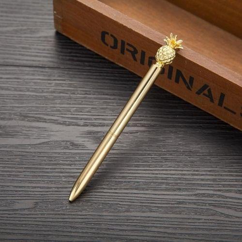 1.0mm Metal Kawaii Pineapple Ballpoint Pen(Gold)