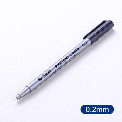 Micron Ink Marker Pen Black Fineliner Sketching Pens 0.2mm