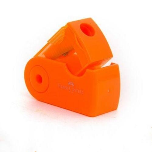 2 PCS Manual Push Pull Pencil Sharpener Single Hole Double Hole Multi-functional Office Stationery(Single  orange)