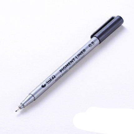 Micron Ink Marker Pen Black Fineliner Sketching Pens 0.5mm