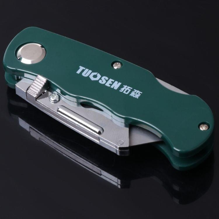Stainless Steel Folding Utility Knife Woodworking Outdoor Camping Cutter(Plastic)