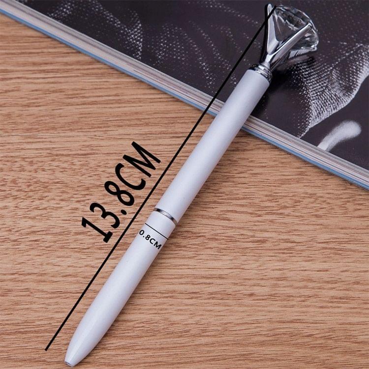 3 PCS School Stationery Office Supplies Crystal Ball Pens Ballpen Large Diamond Ballpoint Pens