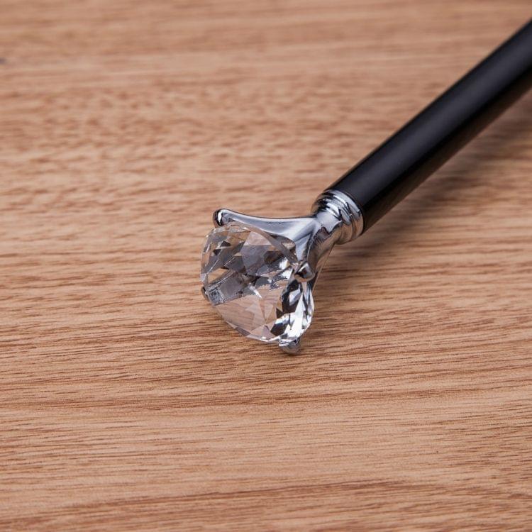 3 PCS School Stationery Office Supplies Crystal Ball Pens Ballpen Large Diamond Ballpoint Pens