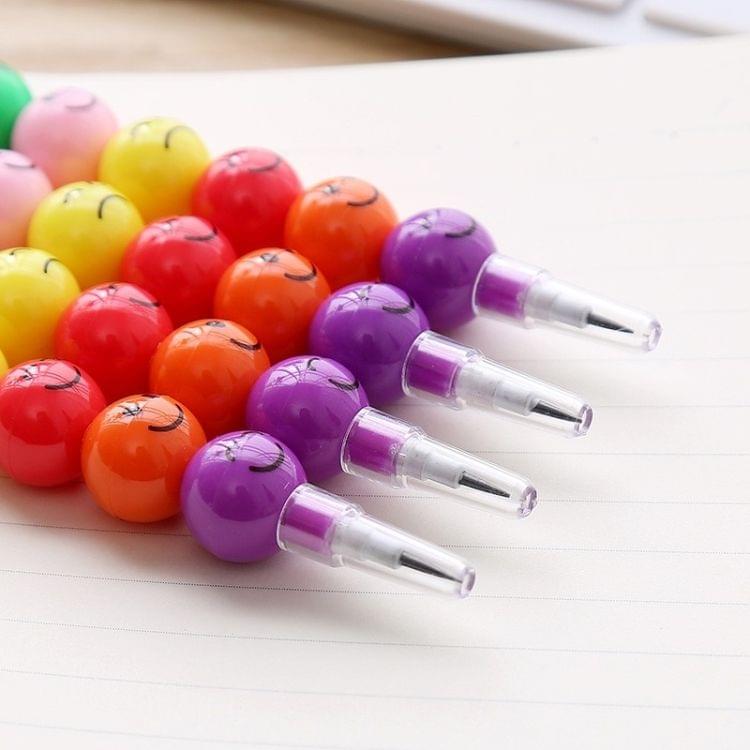 10 PCS Creative Stationery Children Cartoon Candy Colorful Do Not Cut Pencil