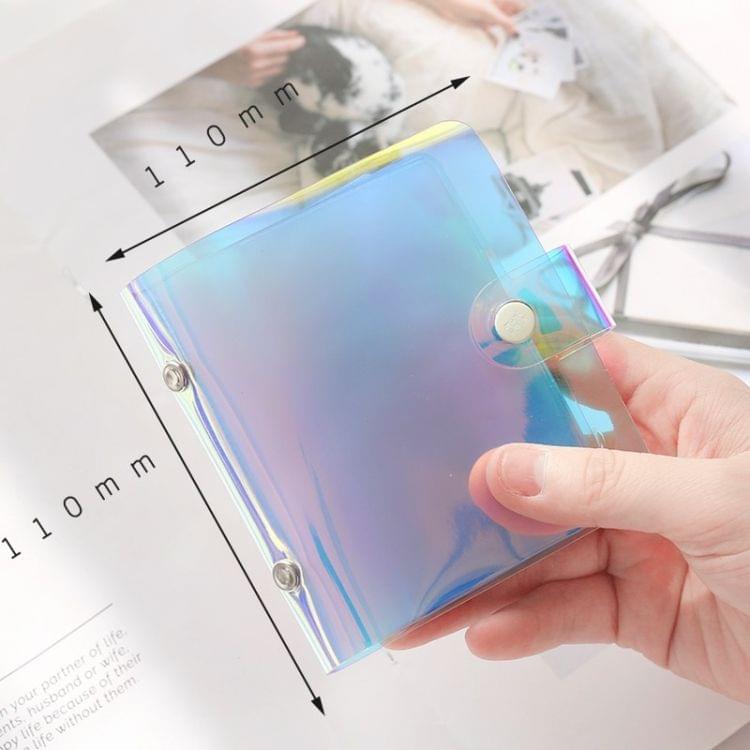 3 PCS Portable Hand Holding Wallet Phantom Laser Credit Card Package Business ID Storage Bag, Random Color Delivery(20 cards)