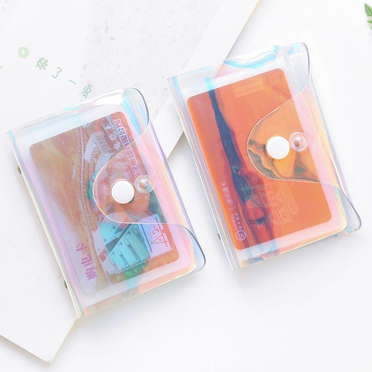 3 PCS Portable Hand Holding Wallet Phantom Laser Credit Card Package Business ID Storage Bag, Random Color Delivery(20 cards)