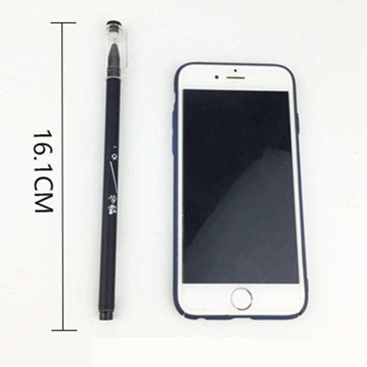 20 PCS Creative with Text 0.5mm Black Signing Pen Neutral Pen, Random Style Delivery