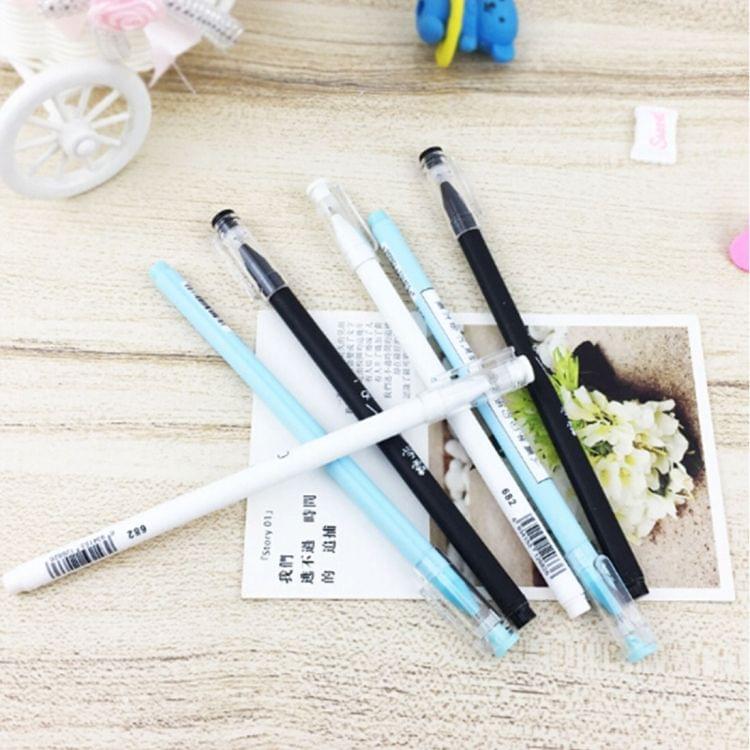 20 PCS Creative with Text 0.5mm Black Signing Pen Neutral Pen, Random Style Delivery