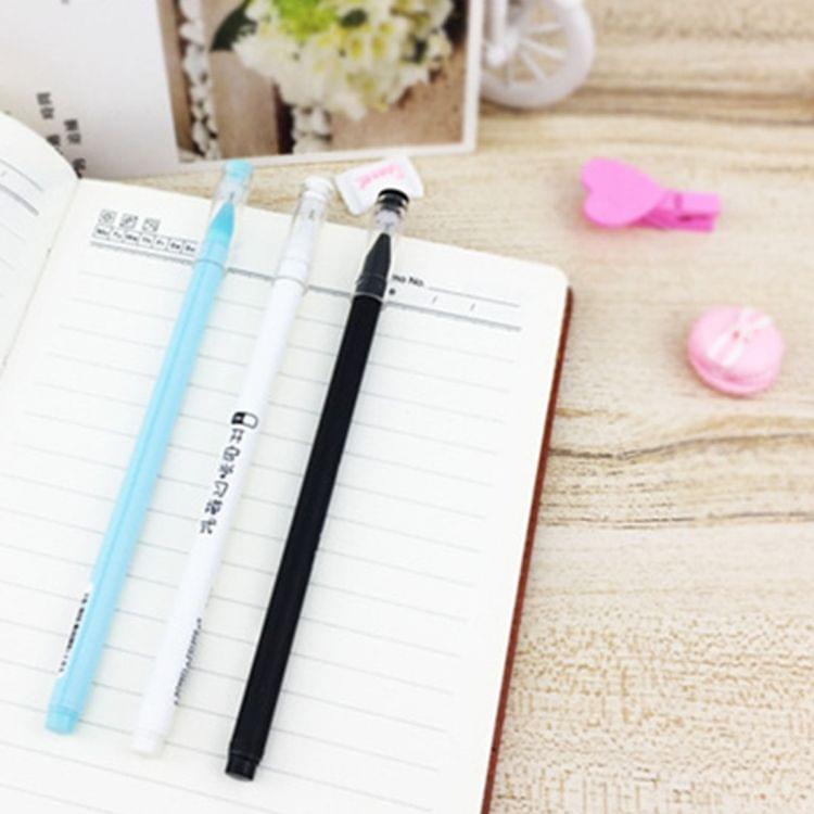 20 PCS Creative with Text 0.5mm Black Signing Pen Neutral Pen, Random Style Delivery