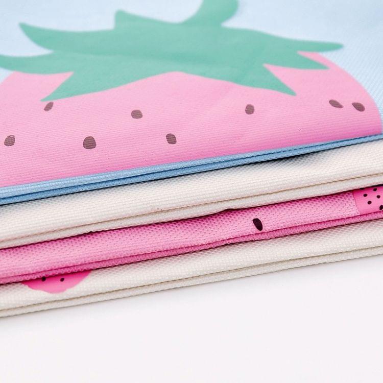 2 PCS Creative Kawaii Pencil Bag Cute Strawberry Oxford Cloth Zipper File Holder Pencil Case Big Capacity School Stationery(Multiple Strawberries)