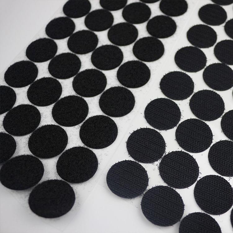 1000 PCS 25mm Round Nylon Adhesive(Black)