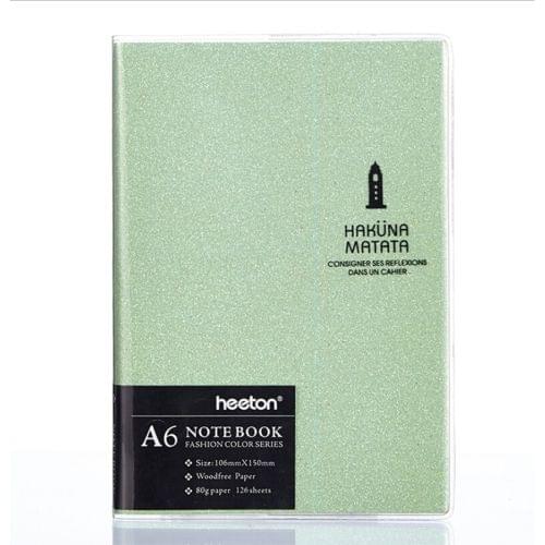 Creative Simple Design Colorful Fashion Gum Cover A6 Diary Notebook (Green)