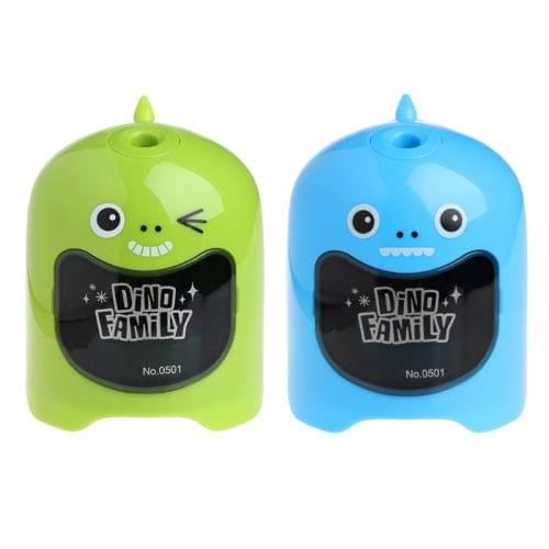 Dinosaur Cartoon Electric Pencil Sharpener Battery Operated Gift Office Supplies, Random Color Delivery