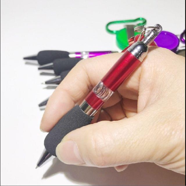 12PCS Retractable Badge Reel Belt Clip Carabiner Pen Ballpoint Pens Random Color Delivery
