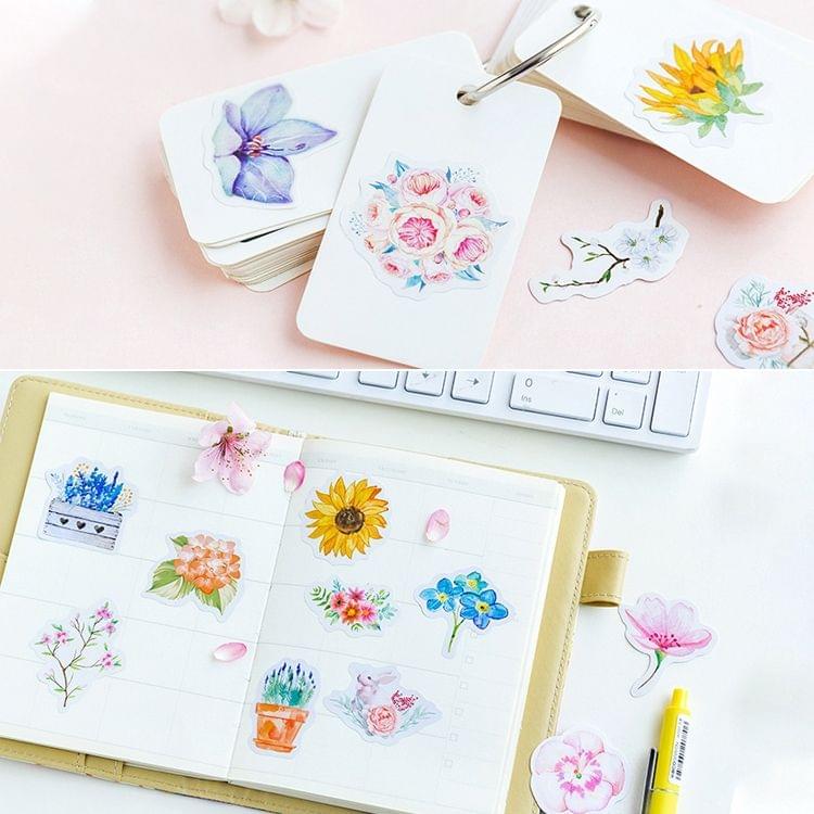 Journal Decoracion Cute Diary Flower Stickers Scrapbooking Flakes (Multicolor)