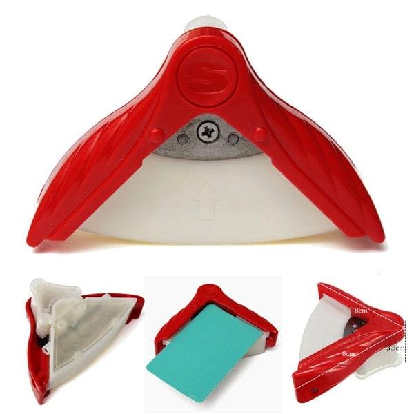 Angle Trimmer Rounder Round Cut Punch Card Corner Scrapebooking Cutter Tool Paper Puncher DIY Clipper Office Stationery(Blue)