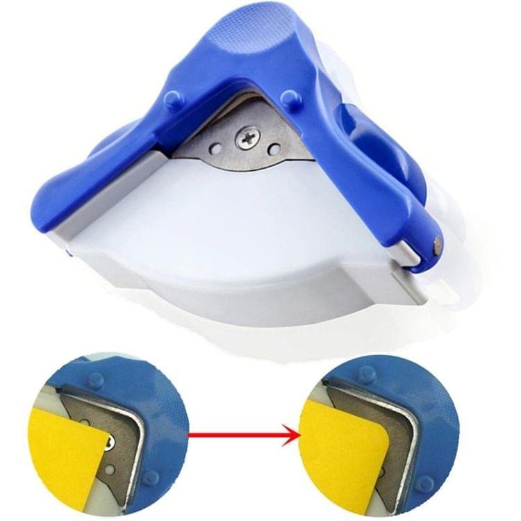 Angle Trimmer Rounder Round Cut Punch Card Corner Scrapebooking Cutter Tool Paper Puncher DIY Clipper Office Stationery(Blue)