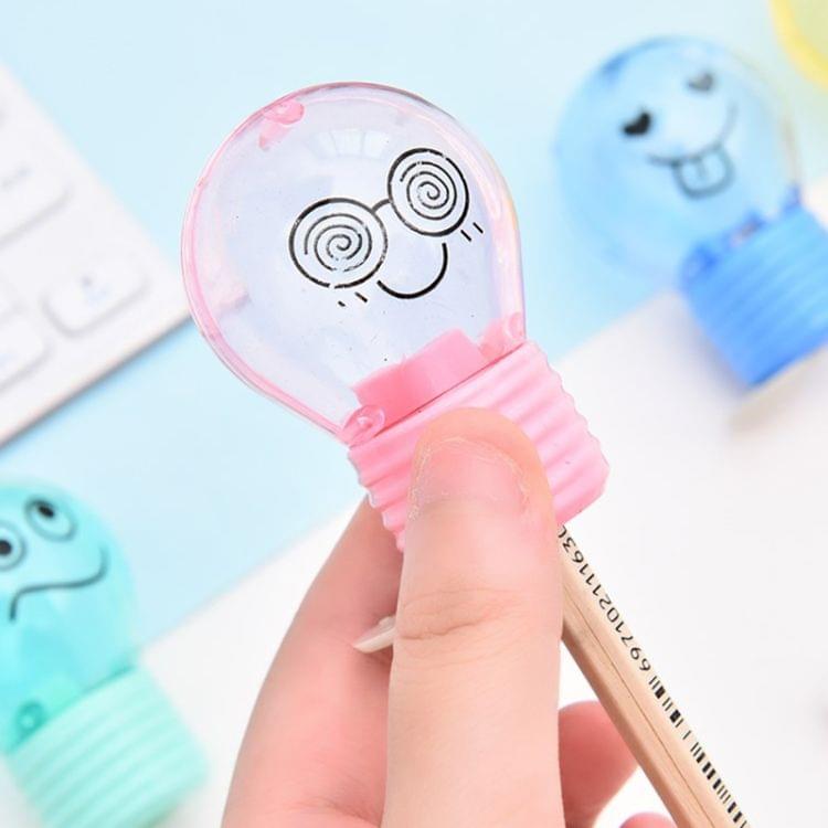Bulb Style Pencil Sharpener Creative Emotions Plastic Pencil Sharpener, Random Color Delivery