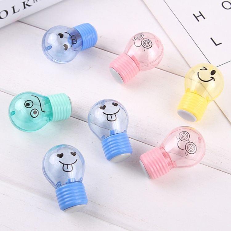 Bulb Style Pencil Sharpener Creative Emotions Plastic Pencil Sharpener, Random Color Delivery