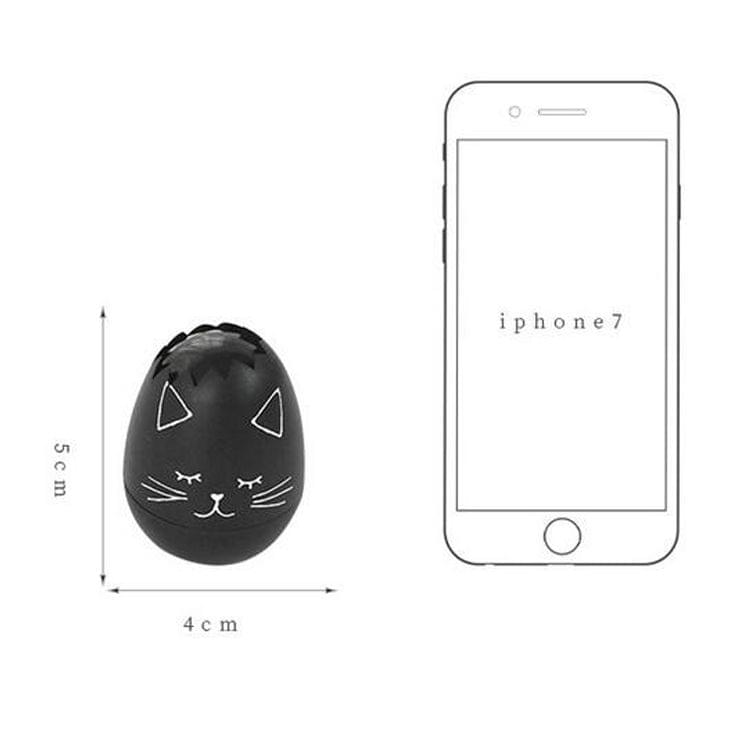 4 PCS Creative Cartoon Animal Egg Correction Tape Student Stationery School Supplies(Black Cat)