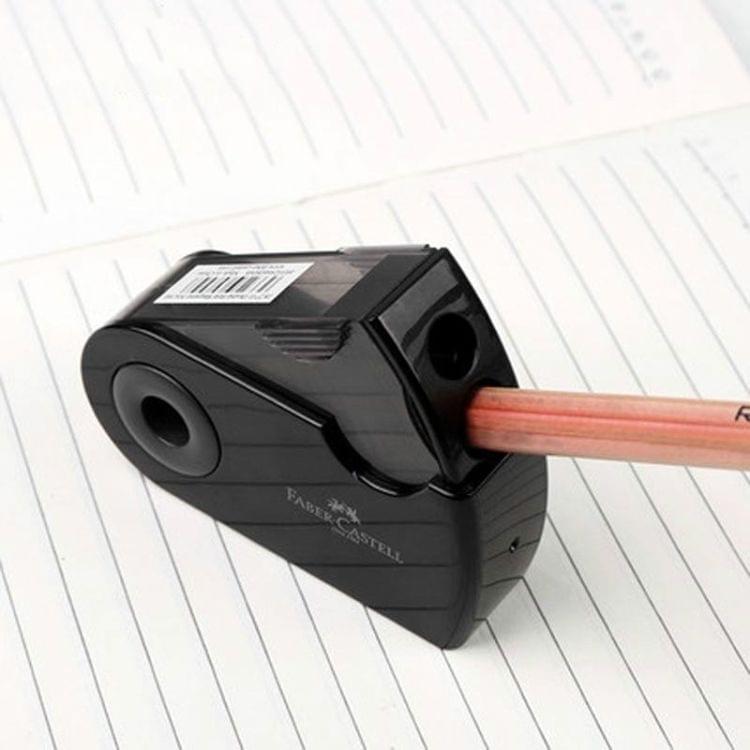 2 PCS Manual Push Pull Pencil Sharpener Single Hole Double Hole Multi-functional Office Stationery(Double red)
