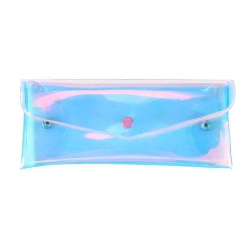 Fashion Women Transparent Makeup Storage Bag Laser Pencil Case Pen Bags(Laser color)