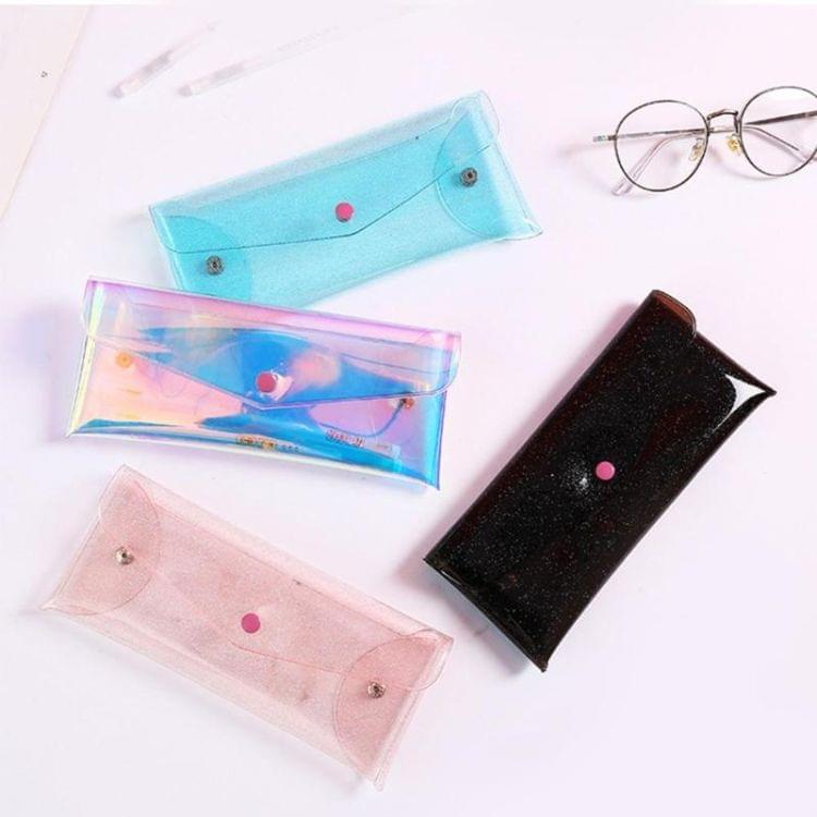 Fashion Women Transparent Makeup Storage Bag Laser Pencil Case Pen Bags(Laser color)