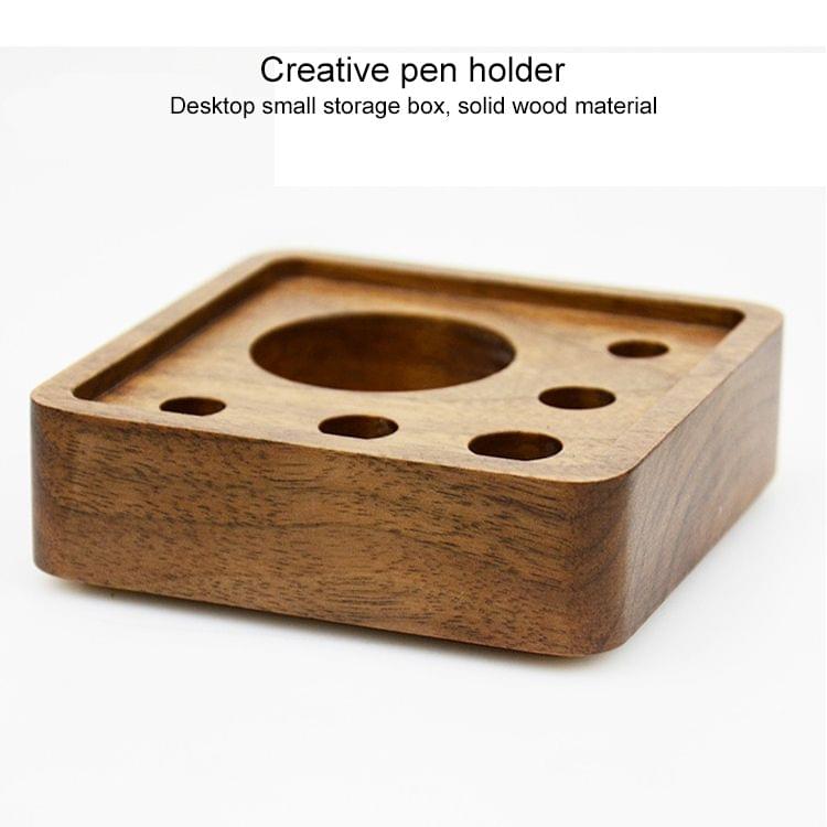 Wooden Multi-functional Offical Mini Lazy Bracket Phone Holder Pen holder Storage Box