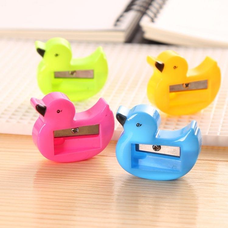 10 PCS Mini Pencil Sharpener School Creative Stationery Cartoon Cute Shape Pencil Machine, Random Color