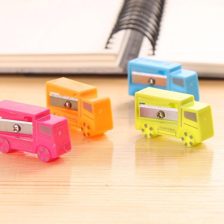 10 PCS Mini Pencil Sharpener School Creative Stationery Cartoon Cute Shape Pencil Machine, Random Color