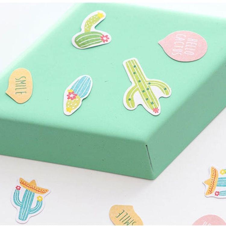 2 PCS Watercolor Adhesive Stickers Decorative Paper Creative Cute Stationery Sticker(Flamingo)
