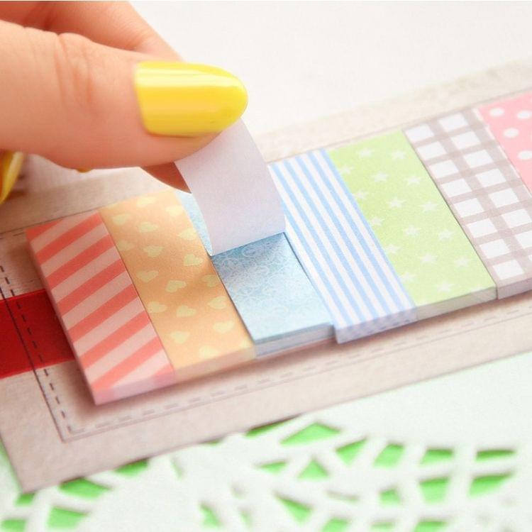 10 PCS 160 Pages Office Stationery Sticky Notes Bookmark Point It Marker Memo Paper