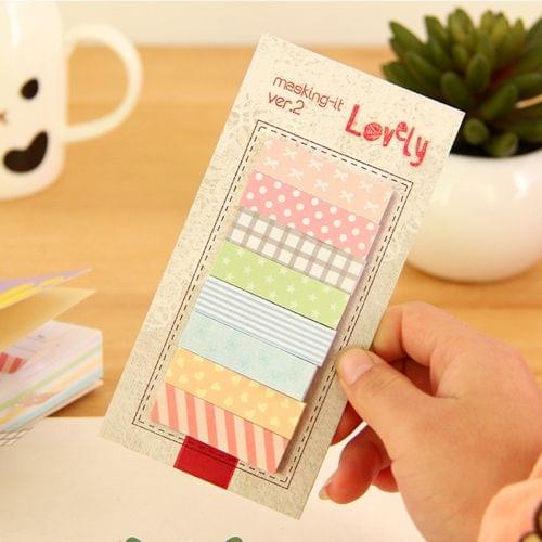 10 PCS 160 Pages Office Stationery Sticky Notes Bookmark Point It Marker Memo Paper