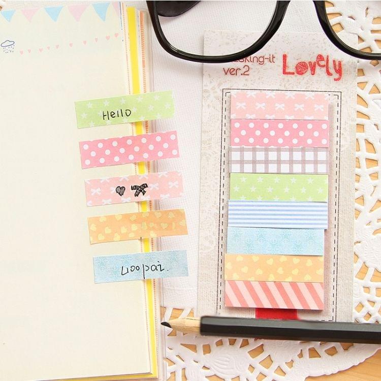 10 PCS 160 Pages Office Stationery Sticky Notes Bookmark Point It Marker Memo Paper