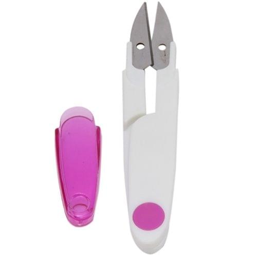 Cross-Stitch Tool Transparent Belt Cover Scissors(Purple)