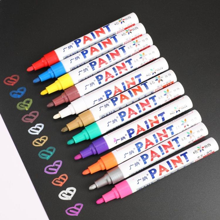 12 PCS Universal Creative Multifunctional Marking Pen Painting Pen Album DIY Graffiti Pen Marker Pen(12 colors)