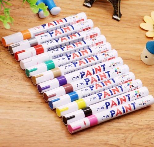 12 PCS Universal Creative Multifunctional Marking Pen Painting Pen Album DIY Graffiti Pen Marker Pen(12 colors)