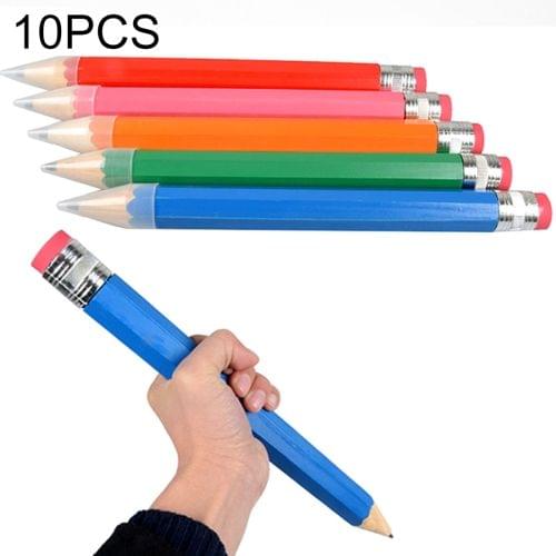 10PCS 35cm Colorful Thick Wooden Pencil for Gifts